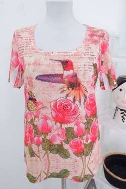 Футболка Blue Seven с колибри 44 размер, новая