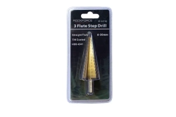 Сверло ступенчатое TIN HSS 4241(6-30мм), в блистере RockForce##Rock FORCE RF-44746