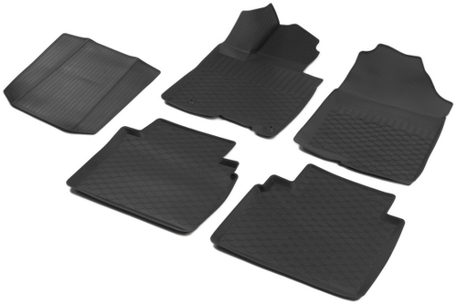 Коврики в салон автомобиля Rival для Hyundai Tucson IV поколение 2021-н.в., полиуретан, 5 частей, 12309003
