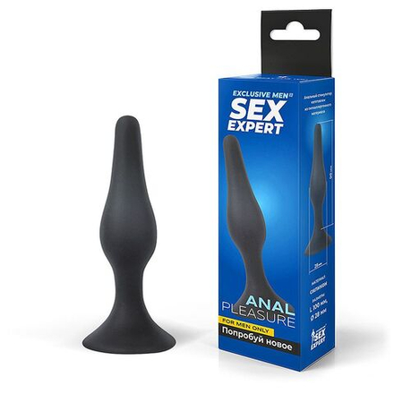 ВТУЛКА АНАЛЬНАЯ цвет чёрный L 100 мм D 28 мм