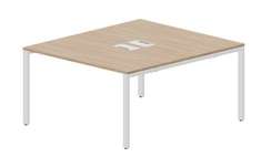 Составной стол Strike на 2 рабочих места 1380х1566х750мм (2 металлических аутлета)