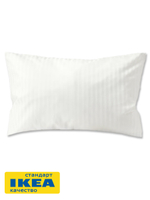 Наволочка из сатина 50х70 НАТЕСМИО | белый страйп-сатин