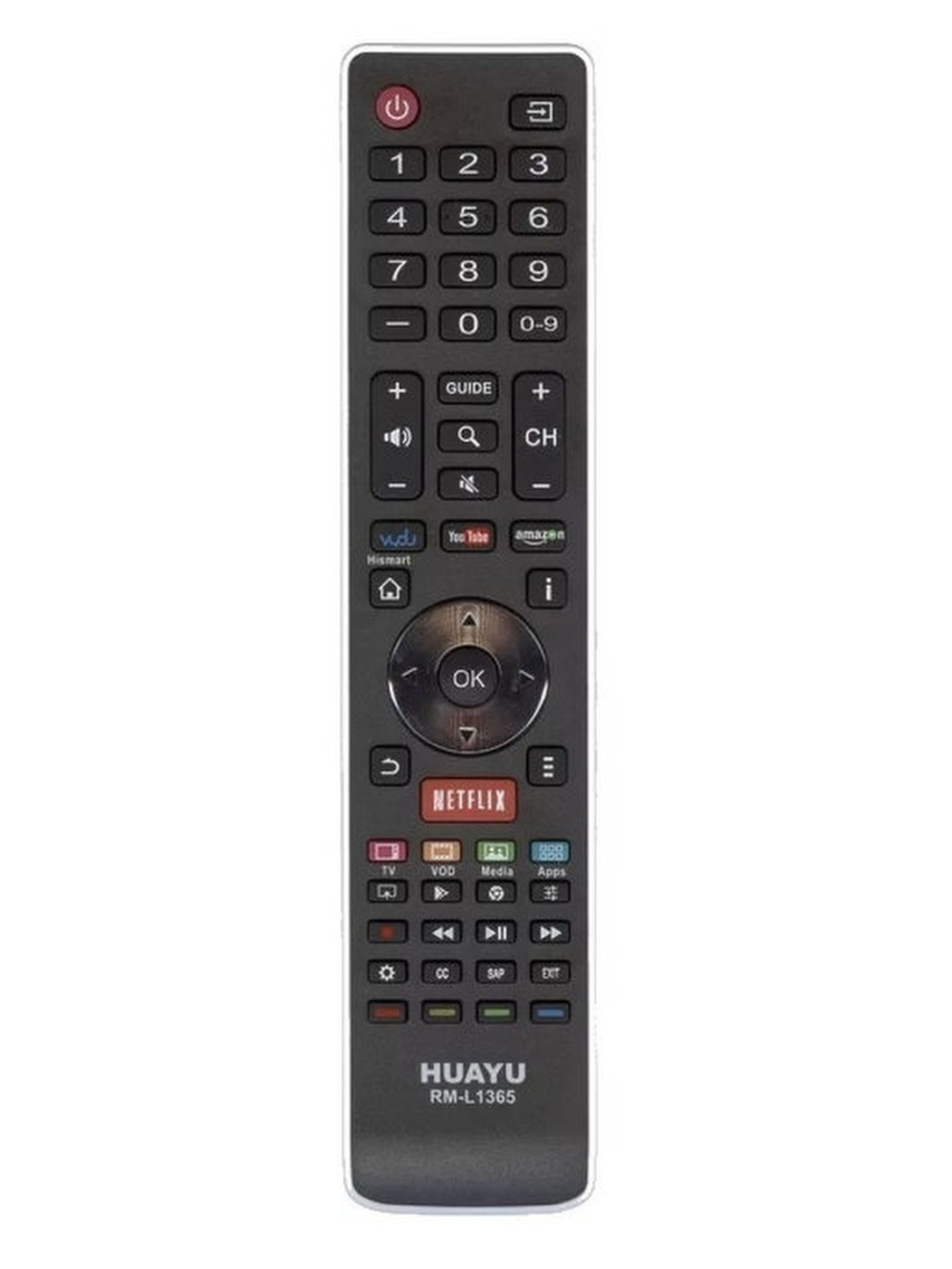 Пульт универсальный RM-L1365+ для телевизоров Hisense / ROLSEN / DEXP