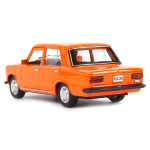 Модель ин. мет. "Ваз-2101" 12см, двери, багаж, оранжевый, коробка 2101-12-OG (Технопарк)