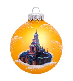 НФШ-1016 Ел. украшение Шар «Храм» 85 мм