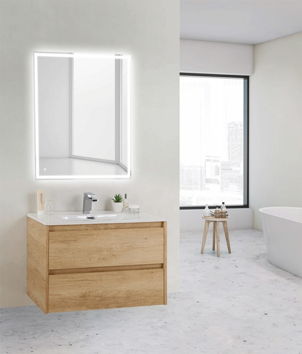 Тумба под раковину BelBagno KRAFT 39-800/390-2C-SO-RNN подвесная Rovere Nebrasca Nature
