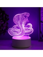Светильник "Кобра" LED RGB от сети 13,8х9,5х15 см