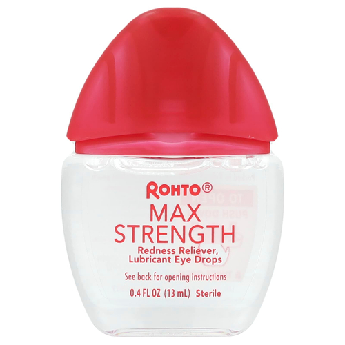 Rohto, Охлаждающие капли для глаз, максимальная сила действия, 13 мл (0,4 жидк. Унции)