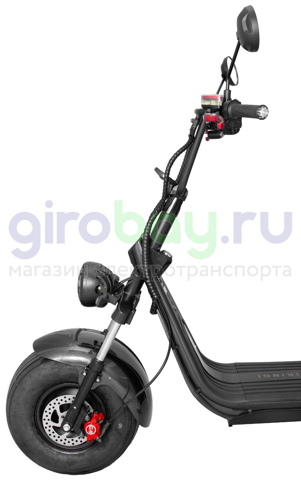 Электроскутер IKINGI X7 PRO 3000W - Карбон, летние покрышки фото №8