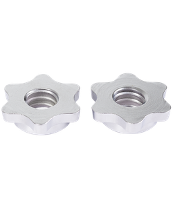 Замки для грифа BB-108, d=26 мм, металлические, хромированный, 2 шт