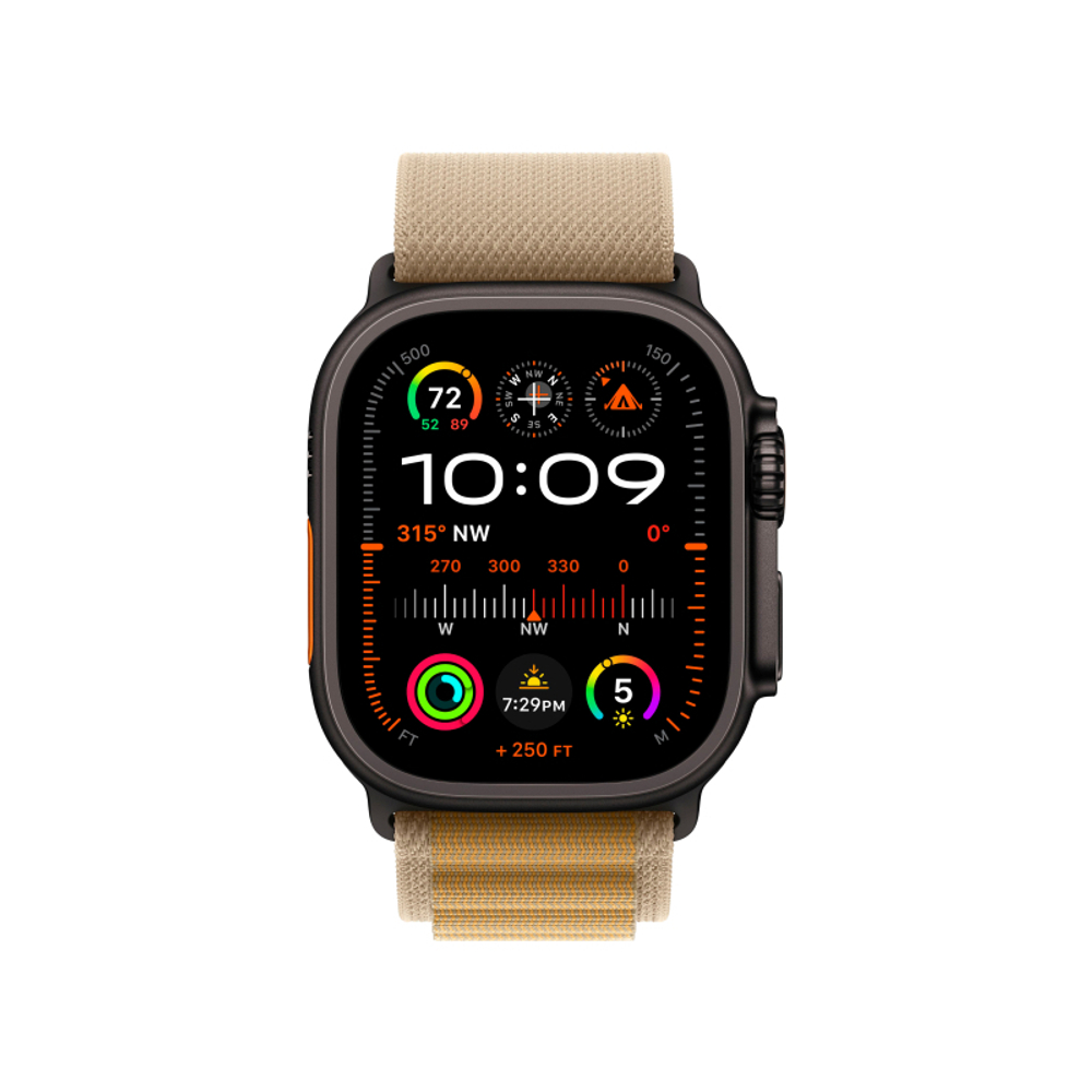 Watch Ultra 2 49 мм GPS Cellular, черный титан, ремешок Alpine
