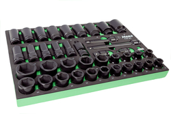 Набор ударных головок и аксессуаров 3/4" Hans в ложементе, TTF-41