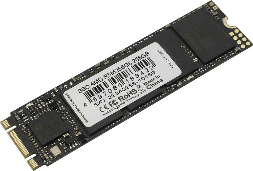 Твердотельный накопитель  256GB SSD AMD RADEON R5 M.2 2280 SATAIII R550MB/s W469MB/s R5M256G8