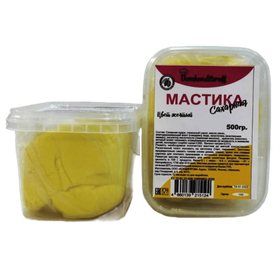 Мастика на какао масле Domkonditeroff 0.5 кг ЖЕЛТАЯ