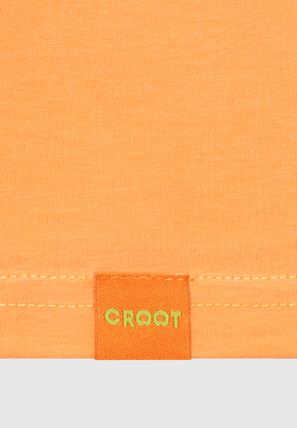 Футболка унисекс с логотипом CROOT. цвет оранжевый