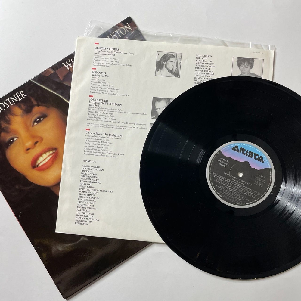 Винтажная виниловая пластинка LP Whitney Houston, The Bodyguard, Телохранитель, El Guardaespaldas (Испания 1992 год) Whitney Houston I Will Always Love You