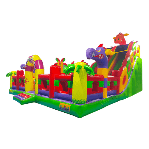 Большая надувная горка «Три дракона» 11*9*7 м