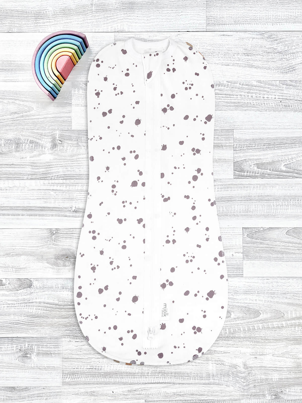 Пелёнка-кокон Mjölk Кляксы, уценка