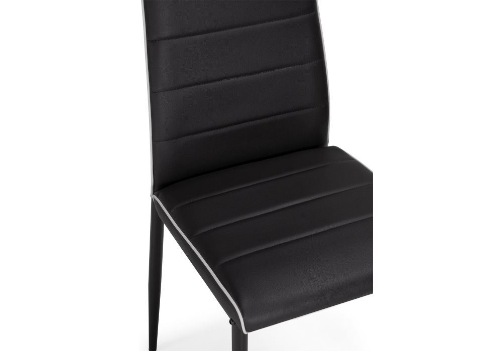 Стул на металлокаркасе DC2-001 black / white