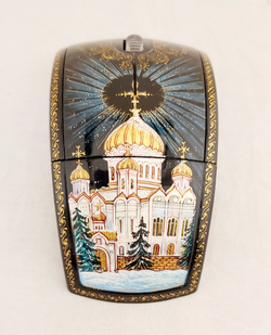 Мышь беспроводная, складная "Храм Христа Спасителя"