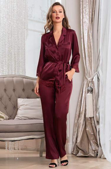 Домашний комплект 2 предмета Mia-Amore VICTORIA ВИКТОРИЯ 7106 бордо