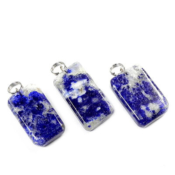 Кулон "Багет" лазурит асс.