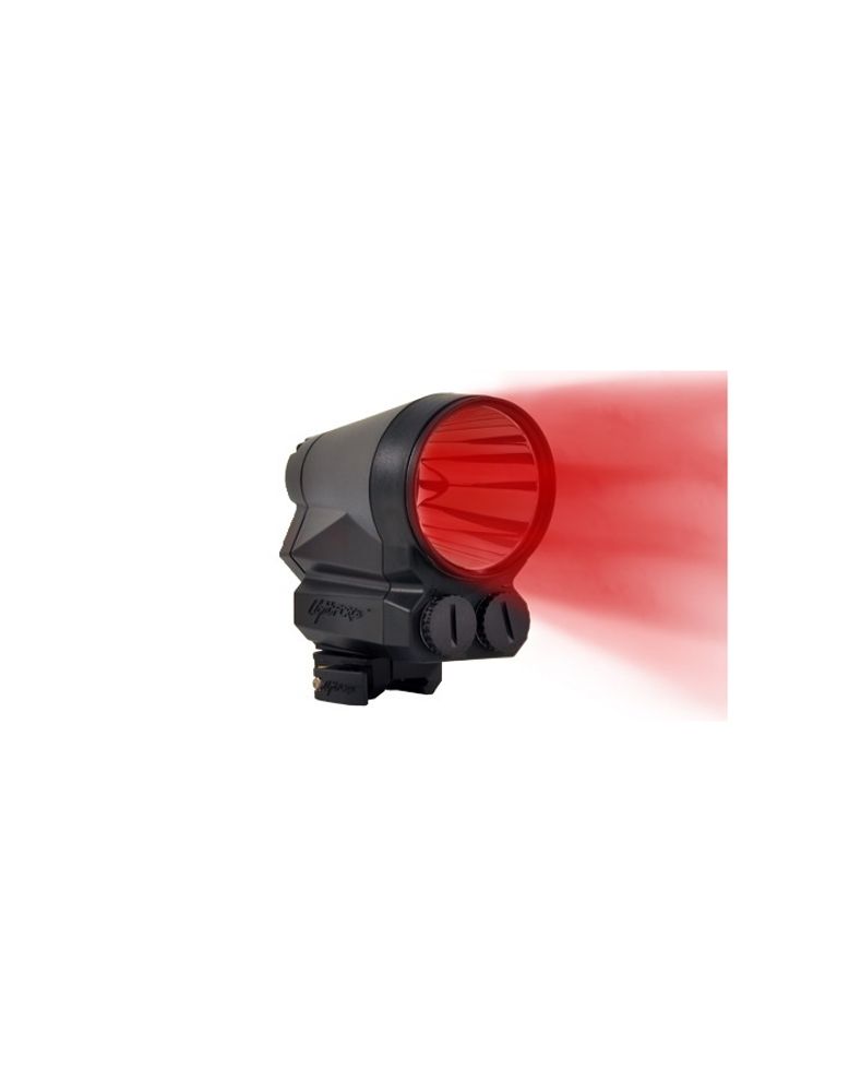 Фонарь подствольный Lightforce PRED9X-red (дальность до 140мм) выносная кнопка, зарядное устройство, крепежный элемент