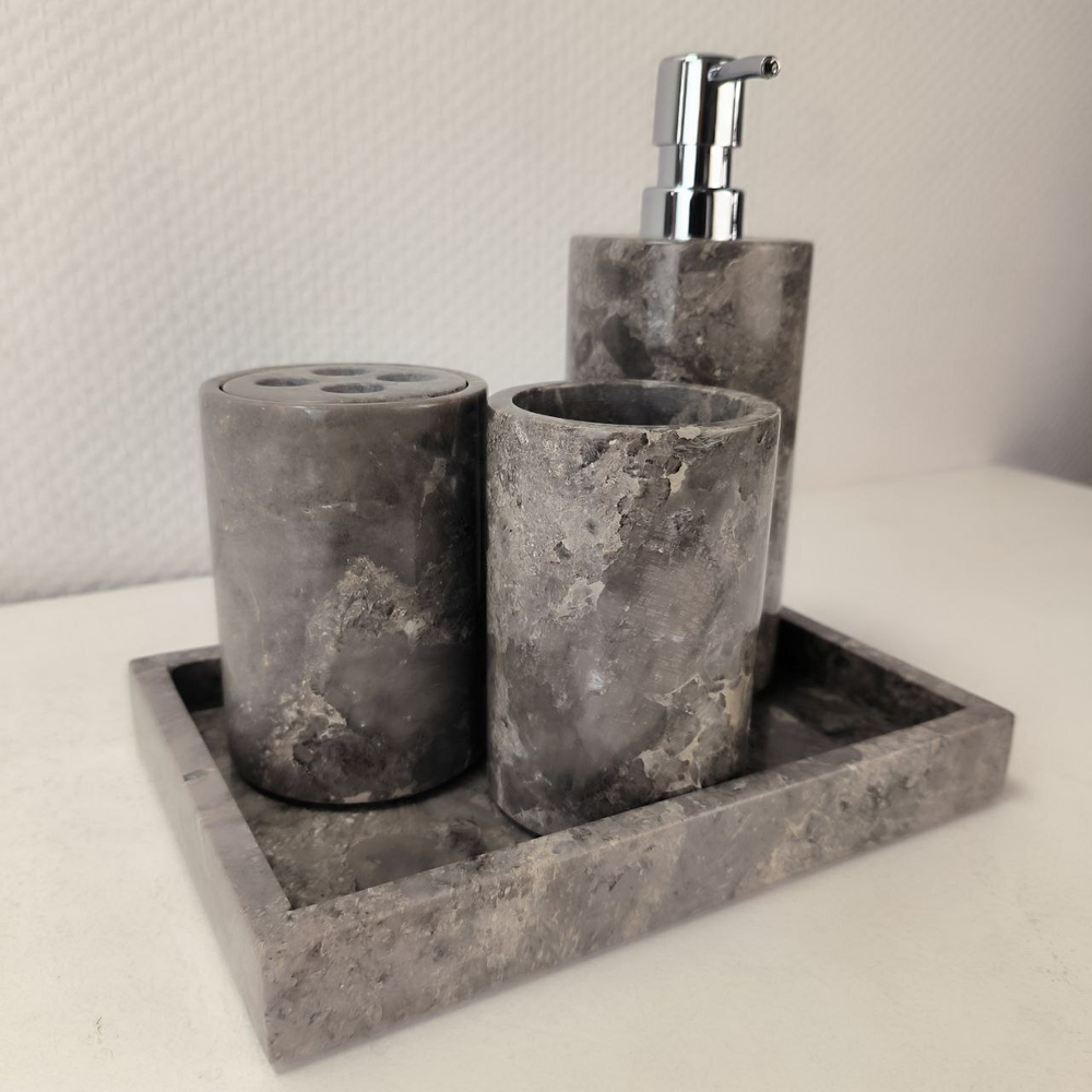 Набор из мрамора 5 предм SEA Set Grey NM-63758 прямоуг 85