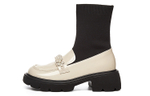 DAPHNE Stretch & Sock Boots Women"s Black/White