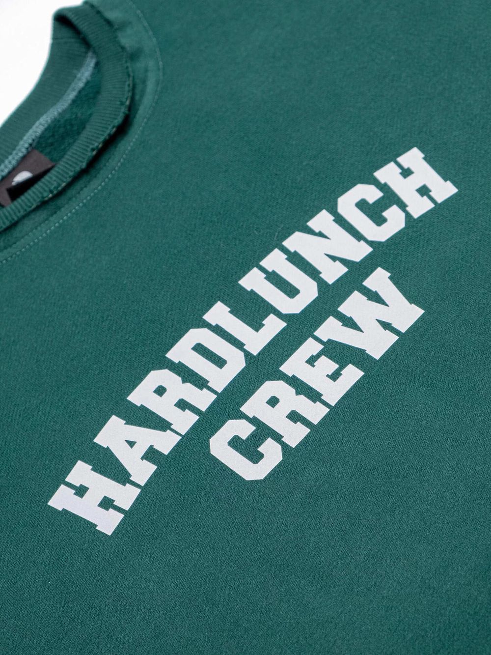 Купить Толстовка Hardlunch Crew с коротким рукавом темно-зеленая Толстовка Hardlunch Crew с коротким рукавом темно-зеленая