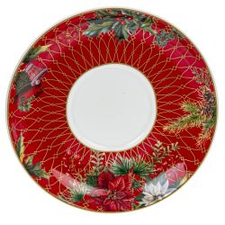 GAEM Чайник с чашкой и блюдцем "Зимнее волшебство", 300 мл, L16,5 W16,5 H14 см