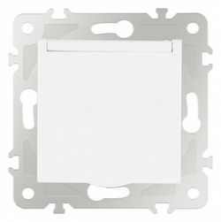 Розетка влагозащищенная с заземлением и со шторкой с крышкой Arte Milano am-203 203.41-1.white