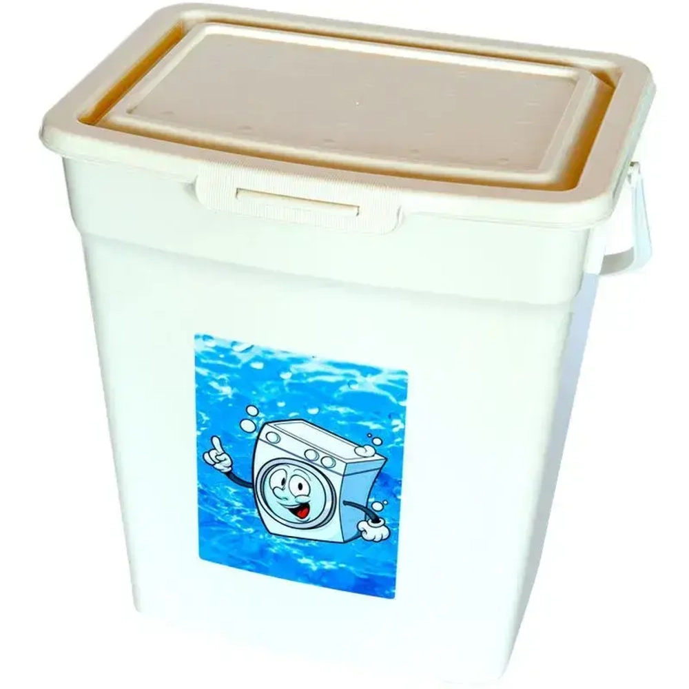 Ведро для порошка 6 л (белый) (комплект 30 шт)