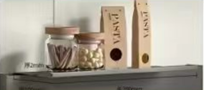 Универсальная верхняя полка для рейлинга антрацит