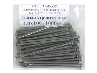 Гвозди стр. 3,0*80мм (1000гр)