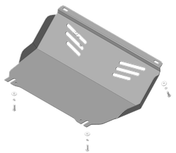 Защита стальная 3 мм Р Mitsubish L200; V=2,4; МКПП c 2015; АКПП с 2019 MOTODOR.11338
