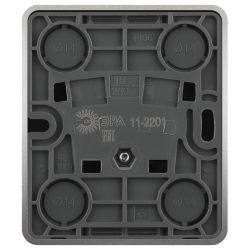 Розетка ЭРА Эксперт 11-2201-03 2P IP20 16A-250В ОУ алюминий