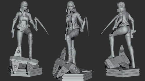 v Cyberpunk Киберпанк Джуди Коллекционная Фигурка Аниме