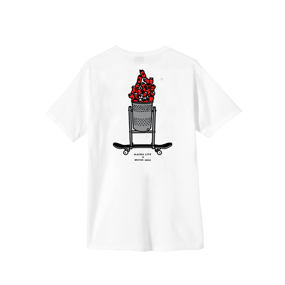 Футболка Macba Life x Brother Merle Trash Tee White
