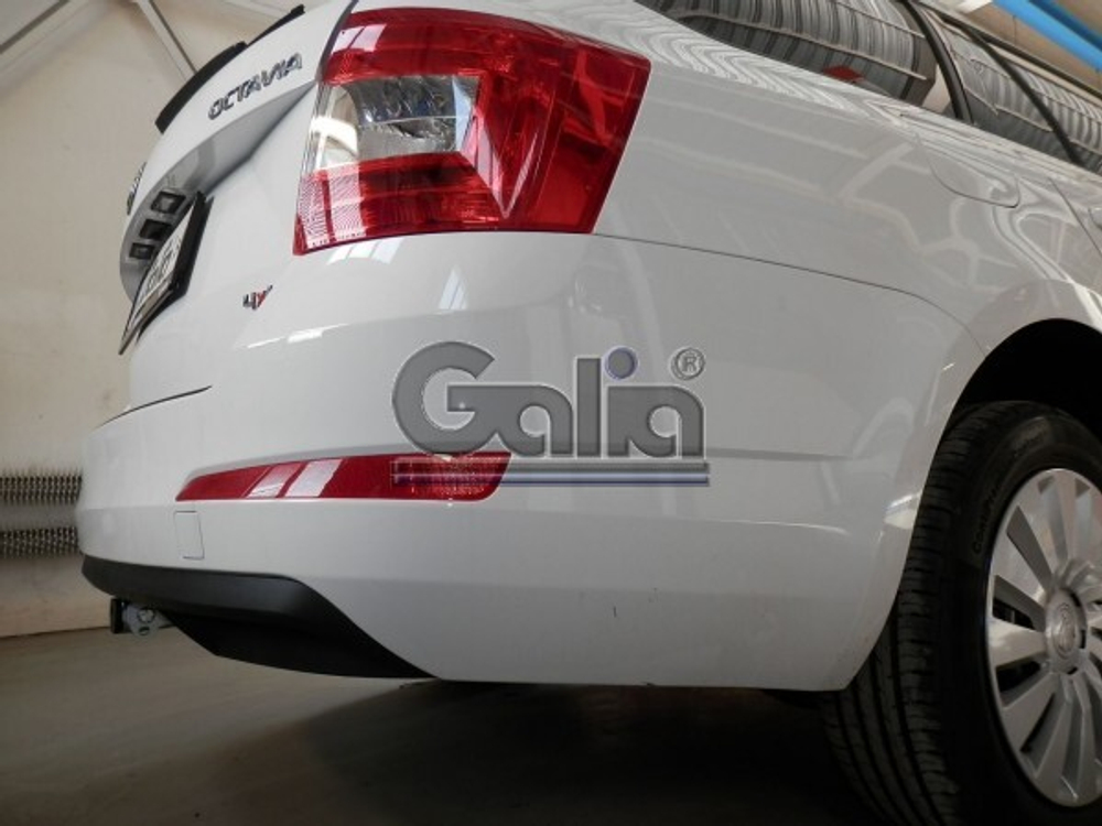 Фаркоп оцинкованный Galia S105C для Skoda Octavia седан/универсал 2013-(паспорт и сертификат в комплекте)(без электрики)