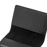 OFF WHITE Leather Card Holder Passport Holder Men"s Black