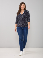 Блузка БЛ-015/синийгорох