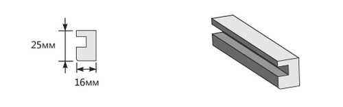 Опорный элемент 2070*25*16