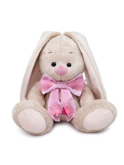 Мягкая игрушка Зайка Ми в банте с подвесками 15 см
