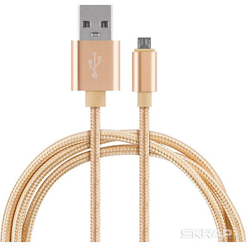 Кабель Energy ET-28 USB/MicroUSB, золотой