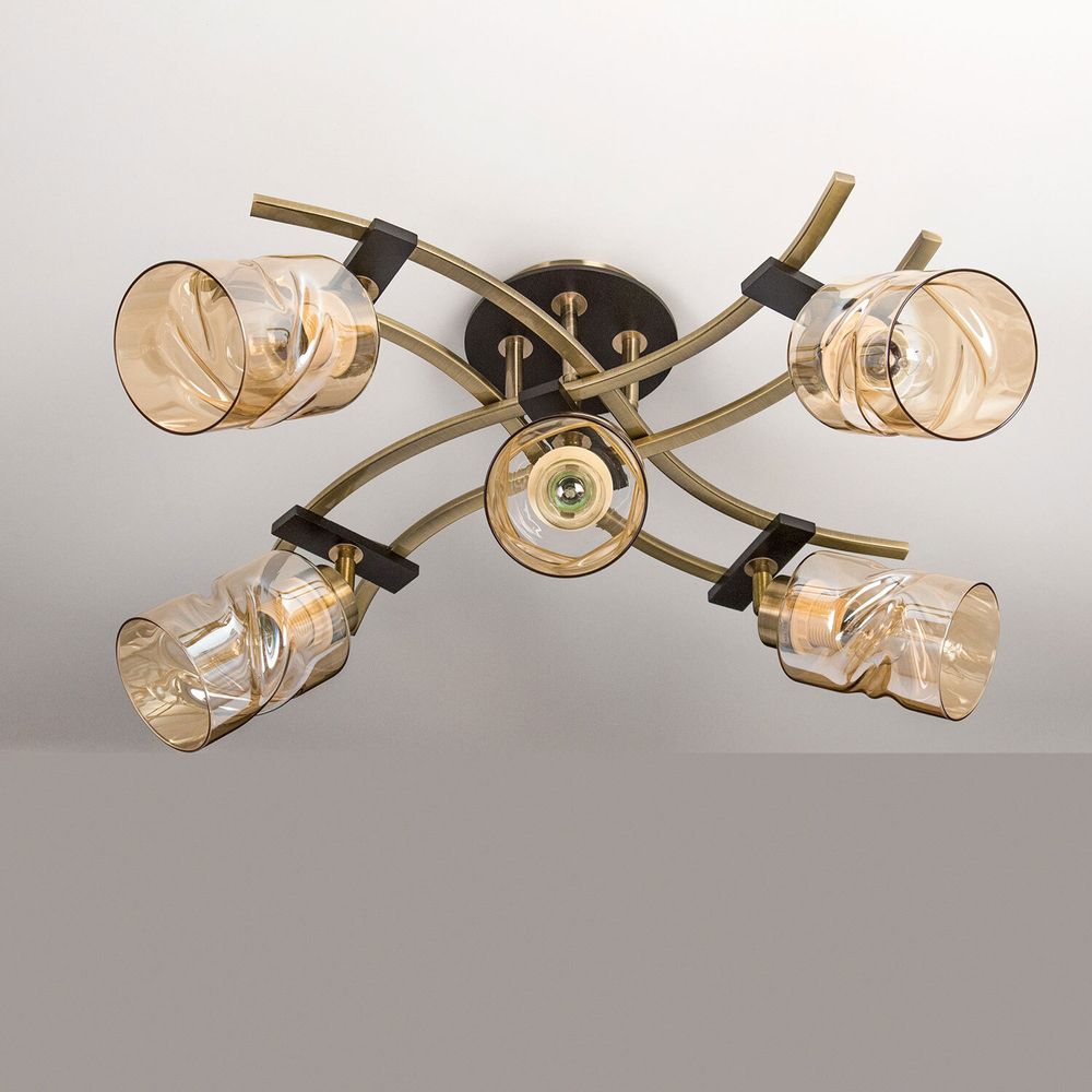 Citilux Мерида CL142154 Люстра с поворотными плафонами Бронза