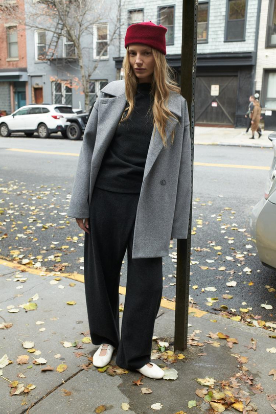 ZARA МЯГКОЕ ДВУБОРТНОЕ ПАЛЬТО, АНТРАЦИТОВО-СЕРЫЙ