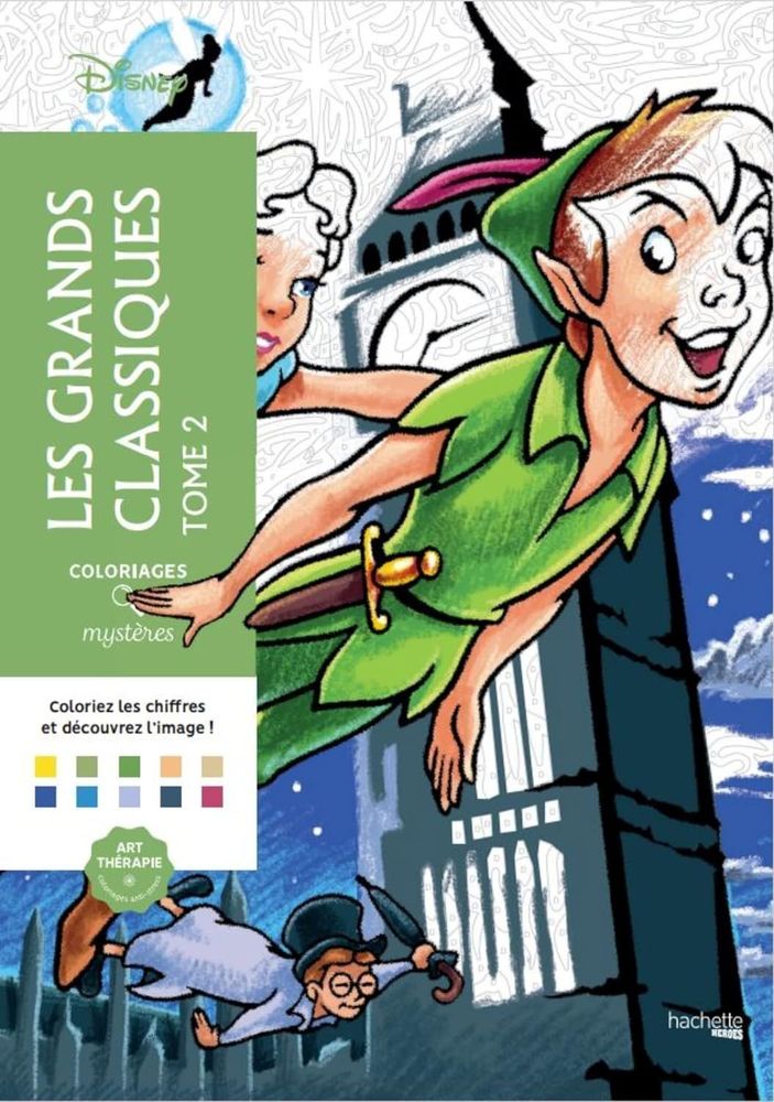 Раскраска по номерам Coloriages mysteres Disney - Les Grands classiques, том 2, 128стр. - 2012407560