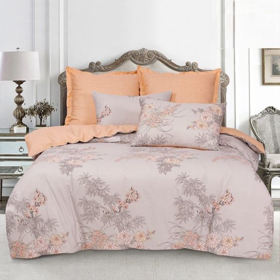 Семейный комплект постельного белья Лея сатин