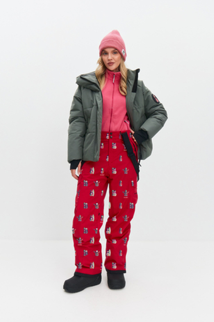 Брюки горнолыжные утепленные (маджента\пурпурные)